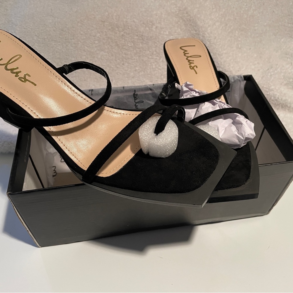 Michael Shannon Black Strappy Heels